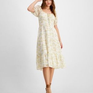 Lucy Paris - Floral-Print Peasant Dress - XL